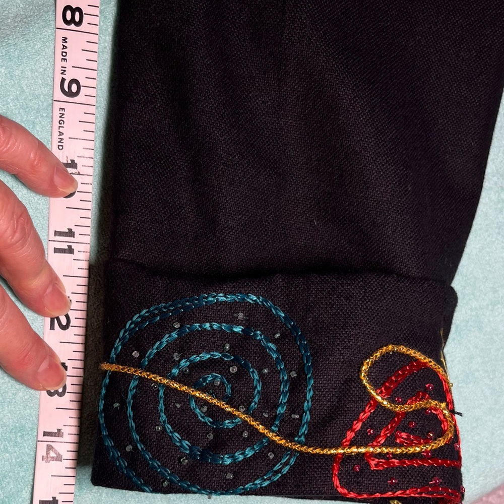 M Fiesta Waist Jacket. Detailing front & cuff. 100% Cotton. Lightweight! - Picture 14 of 16